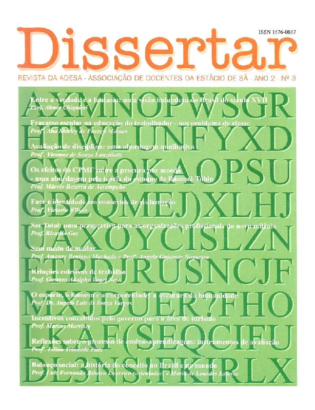 					Visualizar n. 3 (2): Revista Dissertar
				