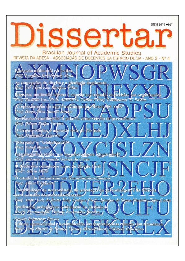 					Visualizar n. 4 (2): Revista Dissertar
				